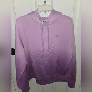 Champion Purple Oversized Long Sleeve Hoodie